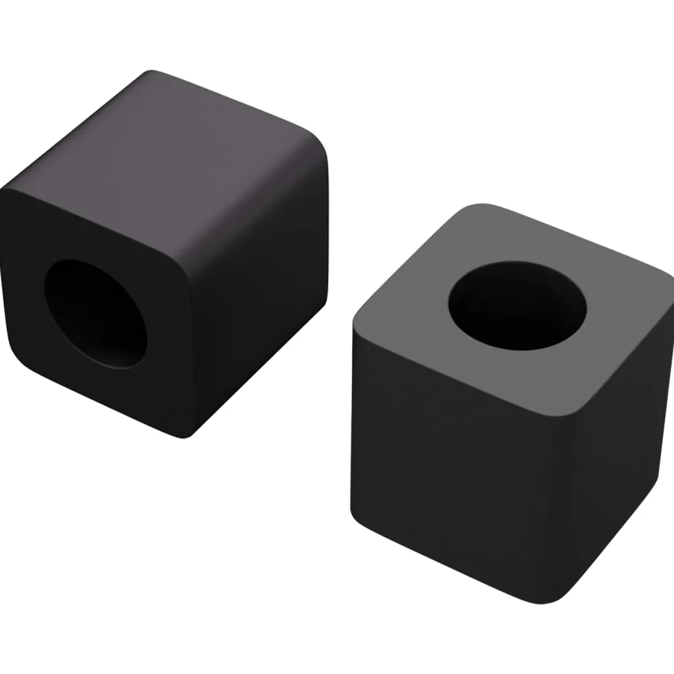 vidaXL Ladehouder 2 st Zwart 15 x 15 x 15mm PP Copolymeer