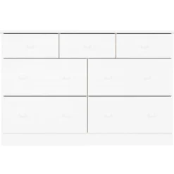 vidaXL Ladekast ALTA 112x35x73 cm massief grenenhout wit