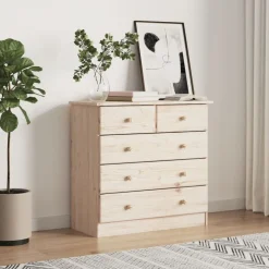 vidaXL Ladekast ALTA 77x35x73 cm massief grenenhout