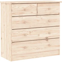 vidaXL Ladekast ALTA 77x35x73 cm massief grenenhout