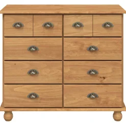 vidaXL Ladekast ASKIM Bruin 91 x 40 x 79 cm Massief grenenhout
