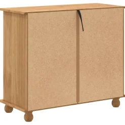 vidaXL Ladekast ASKIM Bruin 91 x 40 x 79 cm Massief grenenhout