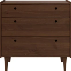 vidaXL Ladekast BILBAO Donkerkaramel 90 x 45 x 89 cm