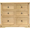 vidaXL Ladekast Corona 110x43x91 cm massief grenenhout