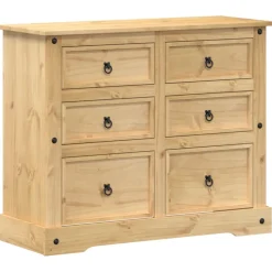 vidaXL Ladekast Corona 110x43x91 cm massief grenenhout