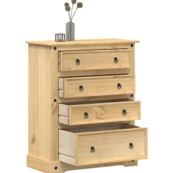 vidaXL Ladekast Corona 92x48x114 cm massief grenenhout