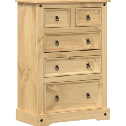 vidaXL Ladekast Corona 80x43x114 cm massief grenenhout