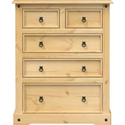 vidaXL Ladekast Corona 92x48x114 cm massief grenenhout