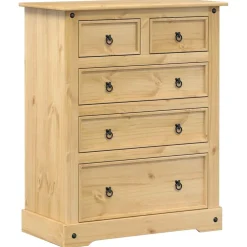 vidaXL Ladekast Corona 92x48x114 cm massief grenenhout
