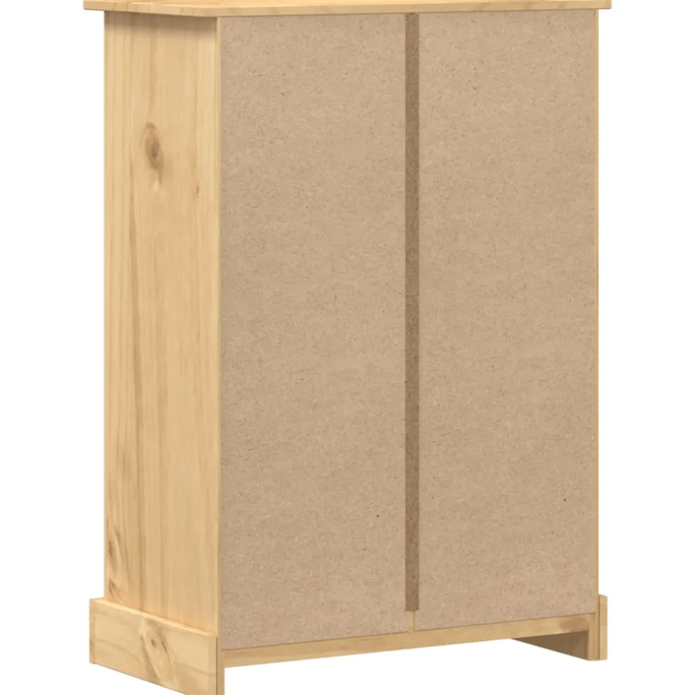 vidaXL Ladekast Corona 80x43x114 cm massief grenenhout
