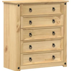 vidaXL Ladekast Corona 80x40x89 cm massief grenenhout