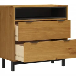 vidaXL Ladekast FLAM 80x40x80 cm massief grenenhout