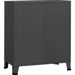 vidaXL Ladekast industrieel 78x40x93 cm metaal antracietkleurig