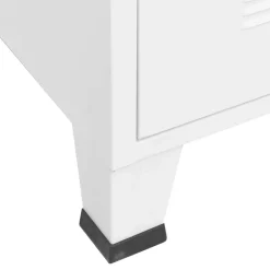 vidaXL Ladekast industrieel 78x40x93 cm metaal wit