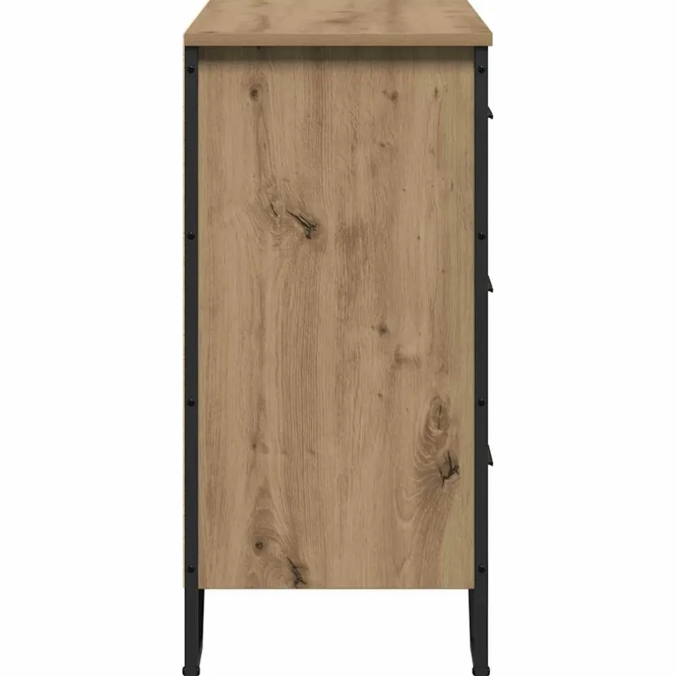 vidaXL Ladekast 6-Lade Artisan Eiken 91 x 35,5 x 74,5 cm