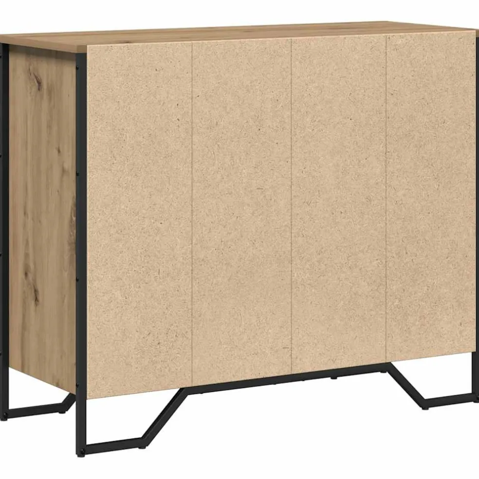 vidaXL Ladekast 6-Lade Artisan Eiken 91 x 35,5 x 74,5 cm