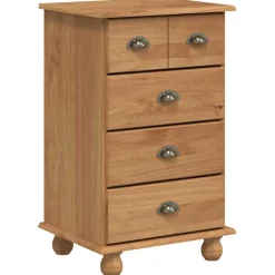 vidaXL Ladekast 5-Lade ASKIM Bruin 48,5 x 40 x 79 cm