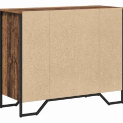 vidaXL Ladekast 6-Lade Oudhout 91 x 35,5 x 74,5 cm