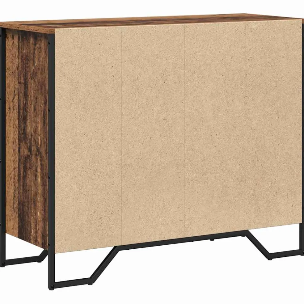 vidaXL Ladekast 6-Lade Oudhout 91 x 35,5 x 74,5 cm