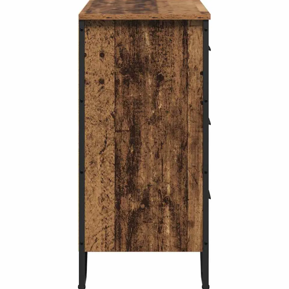 vidaXL Ladekast 6-Lade Oudhout 91 x 35,5 x 74,5 cm