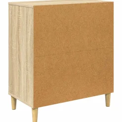 vidaXL Ladekast LOCHEM Oranje print 66 x 36,5 x 75 cm Bewerkt hout