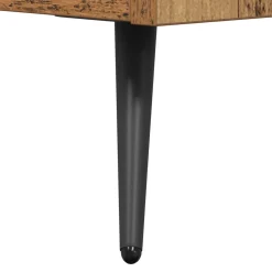 vidaXL Ladekast met lade Oudhout 69,5 x 34 x 90 cm Geconstrueerd hout