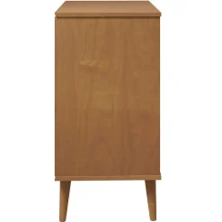 vidaXL Ladekast MOLDE 80x40x80 cm massief grenenhout bruin