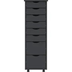 vidaXL Ladekast MOSS verrijdbaar massief grenenhout grijs