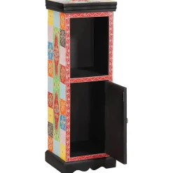 vidaXL Ladekast Multikleur 30 x 30 x 90 cm Massief Mango Hout