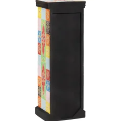vidaXL Ladekast Multikleur 30 x 30 x 90 cm Massief Mango Hout