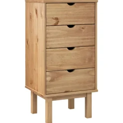 vidaXL Ladekast OTTA 45x39x90 cm massief grenenhout