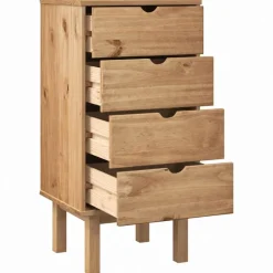vidaXL Ladekast OTTA 45x39x90 cm massief grenenhout
