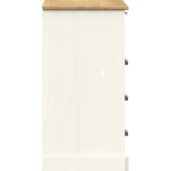 vidaXL Ladekast VIGO 80x40x76 cm massief grenenhout wit
