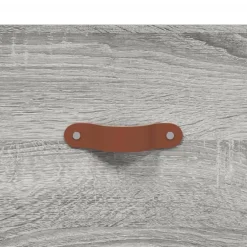 vidaXL Ladekast 69,5x34x90 cm bewerkt hout grijs sonoma