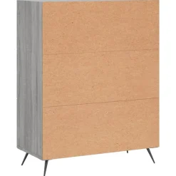 vidaXL Ladekast 69,5x34x90 cm bewerkt hout grijs sonoma