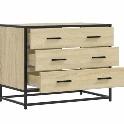 vidaXL Ladekast 70x41x56 cm bewerkt hout sonoma eikenkleurig