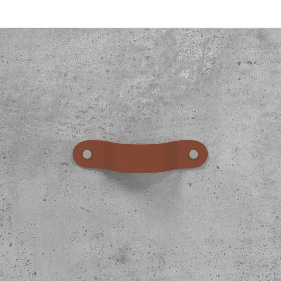 vidaXL Ladekast 69,5x34x90 cm bewerkt hout betongrijs