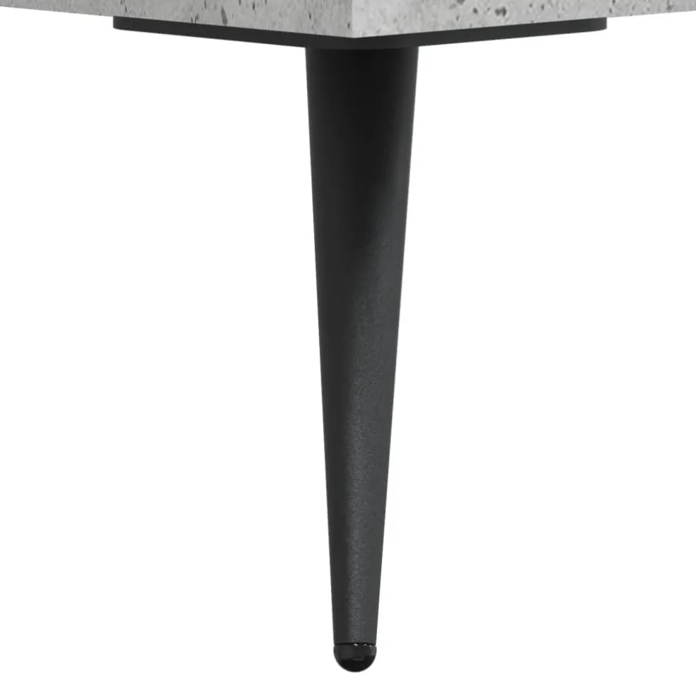 vidaXL Ladekast 69,5x34x90 cm bewerkt hout betongrijs