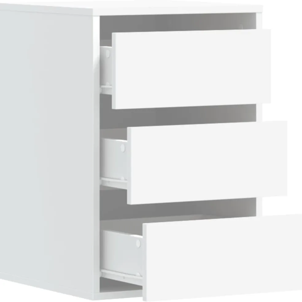 vidaXL Ladekast 40x41x58 cm bewerkt hout wit