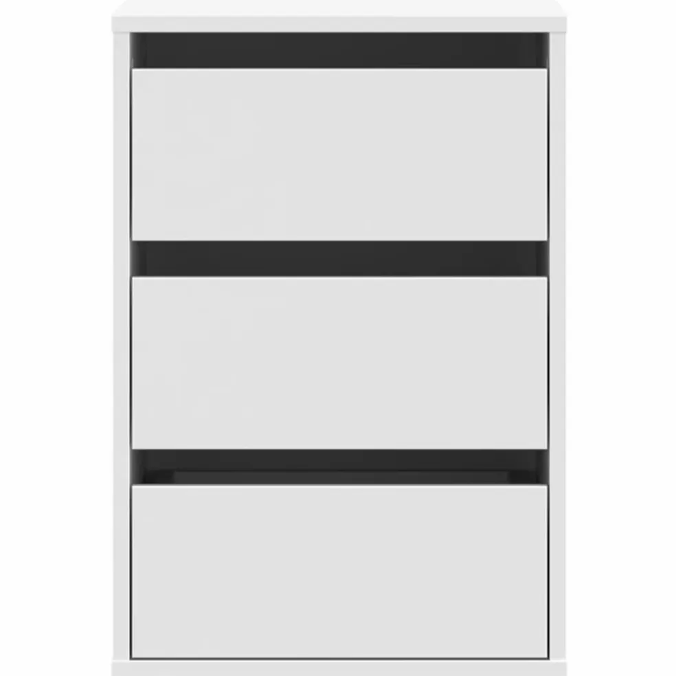 vidaXL Ladekast 40x41x58 cm bewerkt hout wit