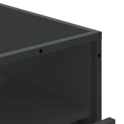 vidaXL Ladekast 70x41x70 cm bewerkt hout zwart