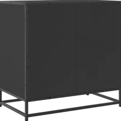 vidaXL Ladekast 70x41x70 cm bewerkt hout zwart