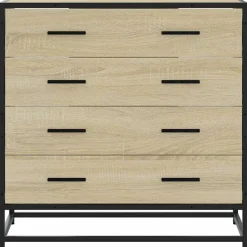 vidaXL Ladekast 70x41x70 cm bewerkt hout sonoma eikenkleurig