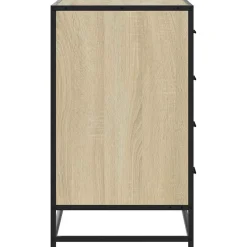 vidaXL Ladekast 70x41x70 cm bewerkt hout sonoma eikenkleurig
