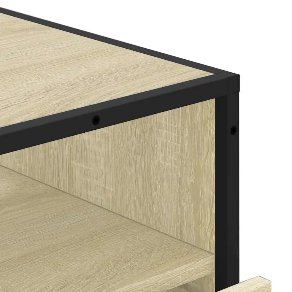 vidaXL Ladekast 70x41x83,5 cm bewerkt hout sonoma eikenkleurig