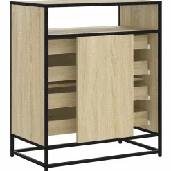 vidaXL Ladekast 70x41x83,5 cm bewerkt hout sonoma eikenkleurig