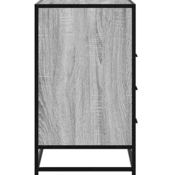 vidaXL Ladekast 70x41x70 cm bewerkt hout grijs sonoma eikenkleurig