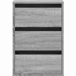 vidaXL Ladekast 40x41x58 cm bewerkt hout grijs sonoma eikenkleurig