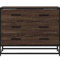 vidaXL Ladekast 70x41x56 cm bewerkt hout grijs sonoma eikenkleurig