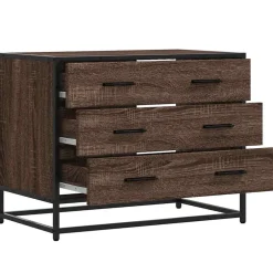 vidaXL Ladekast 70x41x56 cm bewerkt hout grijs sonoma eikenkleurig